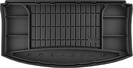 Автомобільний килимок в багажник Frogum Fiat Idea 1 з ремк 03-12 чорний Фиат Идеа