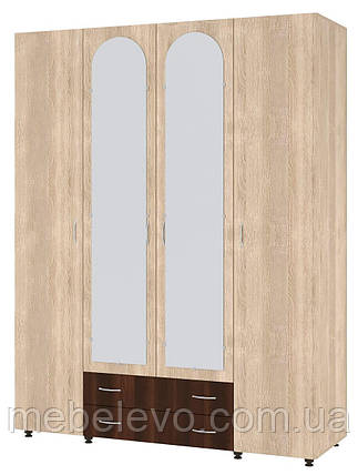 Шафа Ш-4Д Мілана 2070х1600х536мм Пехотін, фото 1