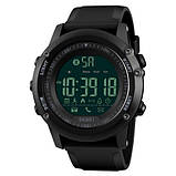Чоловічий спортивний годинник SKMEI 1321 All Black Smart Watch, фото 3