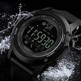 Чоловічий спортивний годинник SKMEI 1321 All Black Smart Watch, фото 4