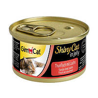 Влажный корм для кошек GimCat Shiny Cat 70 г (лосось и тунец) d