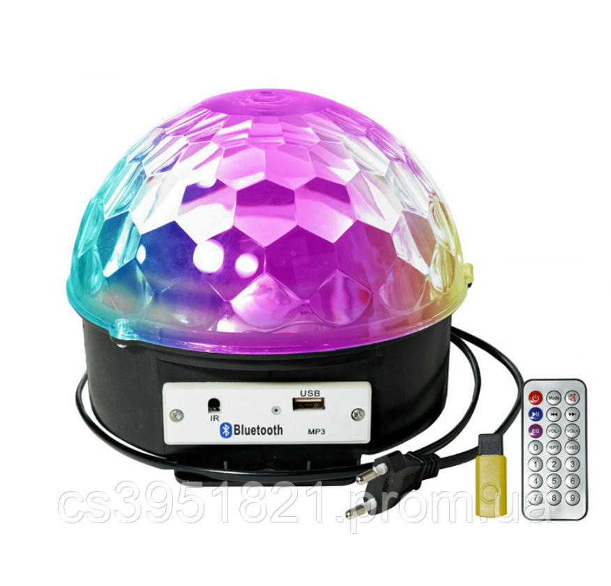 [VN-1] Дискошар LED с Блютузом, 9 Цветов, вращается под музыку R - фото 1 - id-p2194723577