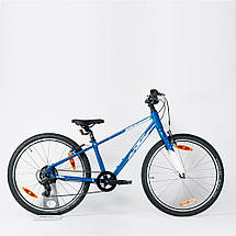 Підлітковий велосипед двоколісний спортивний гірський велосипед KTM WILD CROSS 20" синьо-білий навантаження 59 кг, фото 2