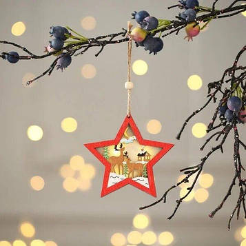 Дерев'яна іграшка з підсвічуванням форма 1 Код/Артикул 0367-1