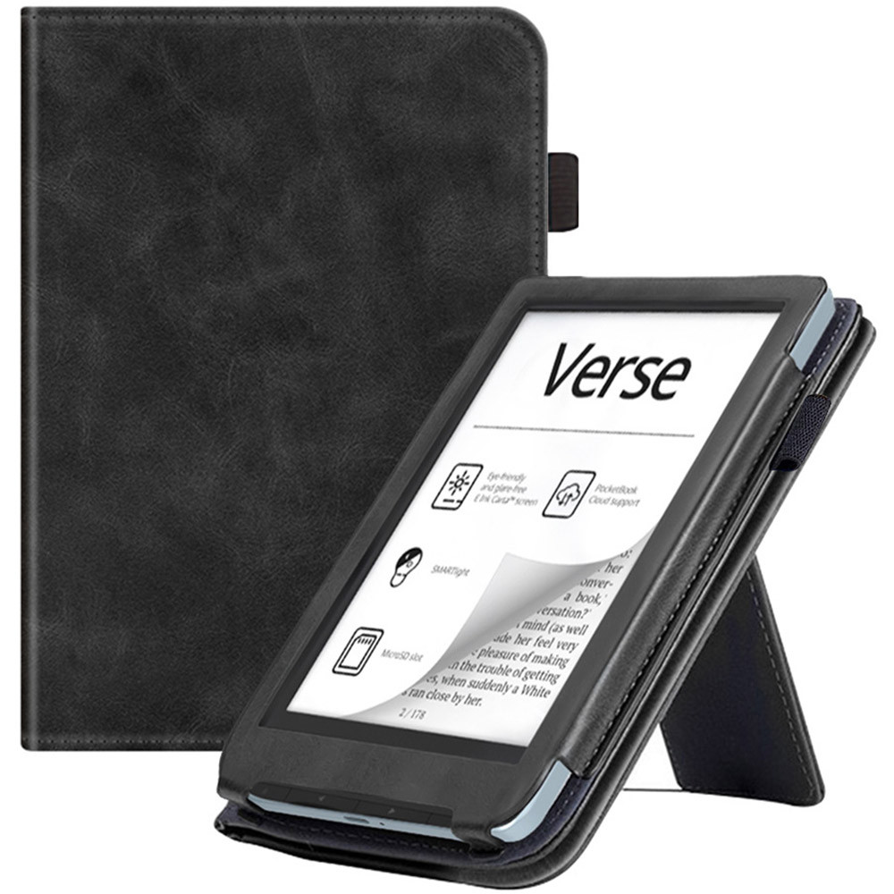 Чохол для Pocketbook 629 Verse / Pocketbook 634 Verse Pro Galeo Vertical Leather Stand Black