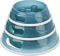 Миска Trixie пластиковая для медленного кормления 450 мл / 20 см (голубая) d