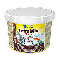 Сухой корм для аквариумных рыб Tetra в хлопьях TetraMin 10 л (для всех аквариумных рыб) d