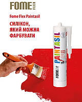 Герметик силиконовый с фунгицидами Fome Flex Paintasil 310 мл Белый