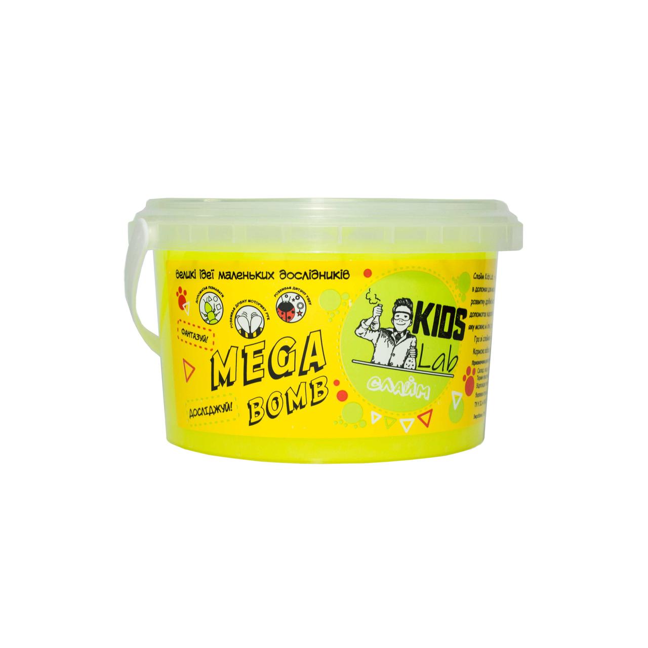 Слайм кольоровий №03 KIDS LAB лимонний 500 г