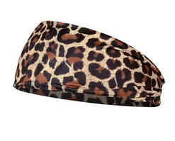Спортивна пов'язка на голову жіноча Леопард