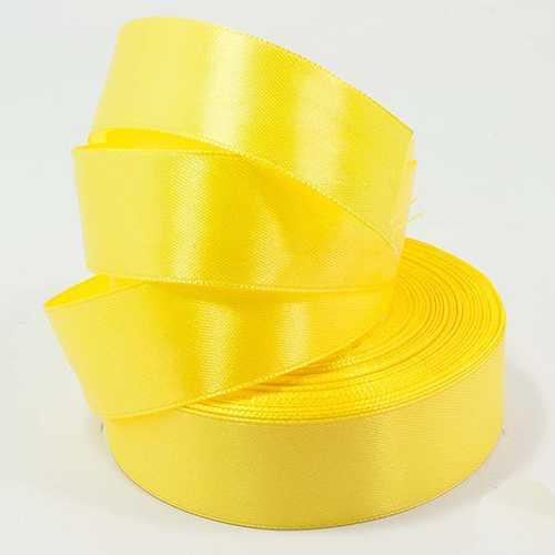 Стрічка атласна жовта 23 метри, фото 1