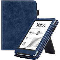 Чохол для Pocketbook 629 Verse / Pocketbook 634 Verse Pro Galeo Vertical Leather Stand Dark Blue