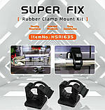 Кріплення Super Fix NSR1635 25-33 мм 2шт(пара). Гумовий хомут для ліхтарів інструменту, фото 10