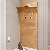 Вішалка на стіну Еверест Соната-600 60х130 см дуб крафт золотий (DTM-2728)