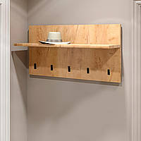 Вішалка на стіну Еверест Соната-800 80х40 см дуб крафт золотий (DTM-2730)