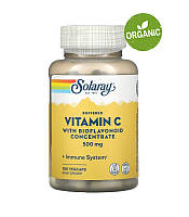 Solaray, Забуференный витамин С с биофлавоноидным концентратом, 500 мг, 100 капсул