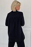 Жіноча сорочка з муслінової тканини 44-50 розміри, фото 2