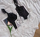 Мереживний топ бюстьє прозорий на гачках (р. 42-44) 77ma1235, фото 5