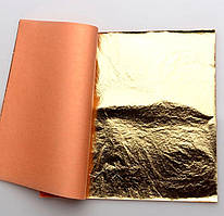 Поталь у книжці 14*14 см, колір золотий (25 аркушів)