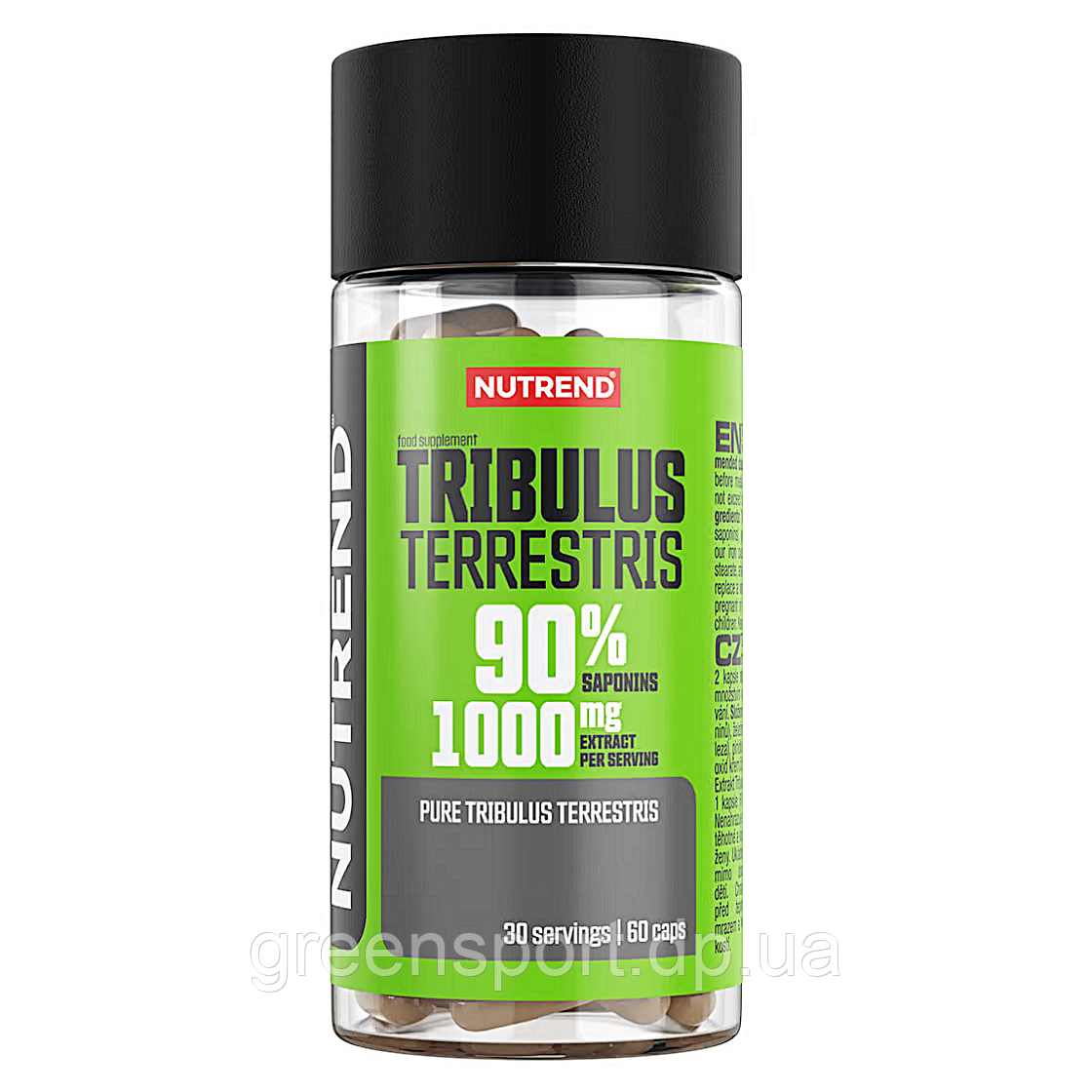 Nutrend Tribulus terrestris 60 капсул, бустери тестостерону, трибулус террестрис, сапоніни