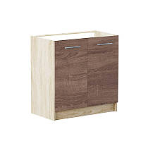 Кухонний модуль нижній Еверест Еко 800 дуб сонома/трюфель (без стільниці) 80х46х82 см (DTM-2834)