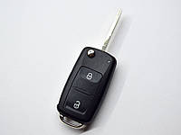 Выкидной ключ Volkswagen Amarok, Transporter, 433 Mhz, 7E0 837 202 AD, ID48, 2 кнопки, OEM