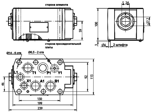 розміри клапана Z2S22