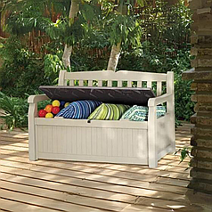 Лава-скринька KETER EDEN GARDEN BENCH 265 л Лавка-скриня Лавки для зберігання Лавка-скринька Лава лавка пластикова