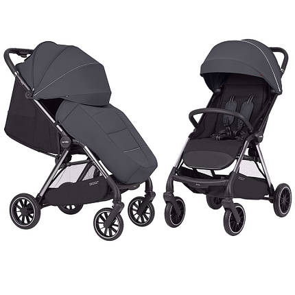 Коляска прогулянкова дитяча CARRELLO Delta CRL-5517 Lava Grey 2024 Темно-сіра, фото 1