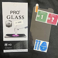 Защитное стекло Glass Pro для iPhone 15 Pro прочностью 9Н