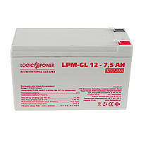 Аккумулятор гелевый LogicPower LPM-GL 12 - 7.5 AH HR, код: 7397162