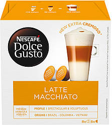 Кава в капсулах NESCAFE Dolce Gusto Latte Macchiato 16 шт Нескафе Дольче Густо