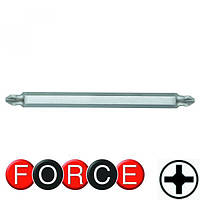 1/4" Біта хрестова двостороння РH.3xPH.4, L = 165 мм (FORCE 121D34)