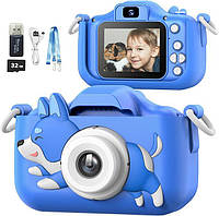 Детская цифровая видеокамера Kids Digital Camera H18 48Мп с силиконовым чехлом