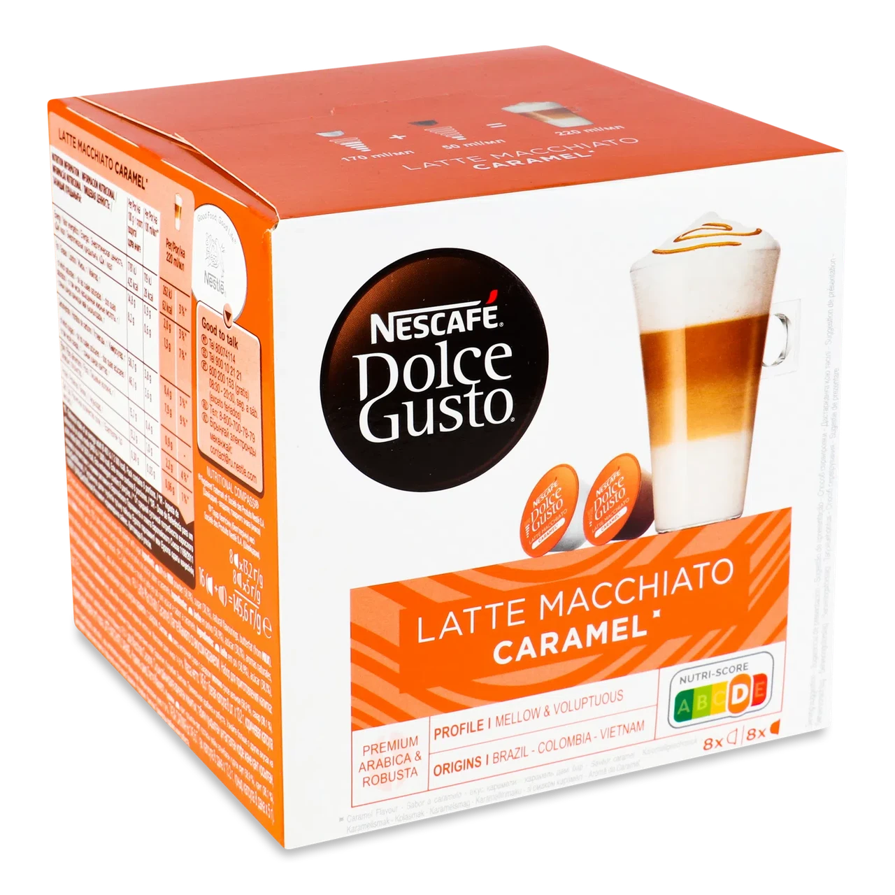 Кава в капсулах NESCAFE Dolce Gusto Latte Macchiato Caramel 16 шт Нескафе Дольче Густо Карамель