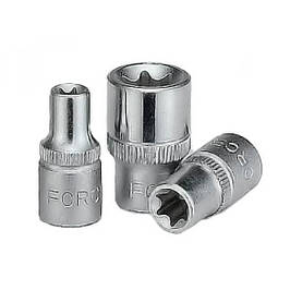 1/4" Головки торцевые Е-профиль (Torx)