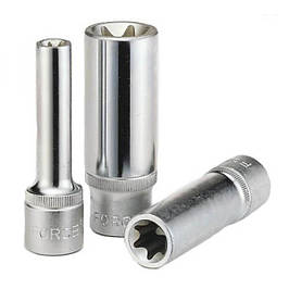 1/2" Головки торцевые Е-профиль (Torx) длинные