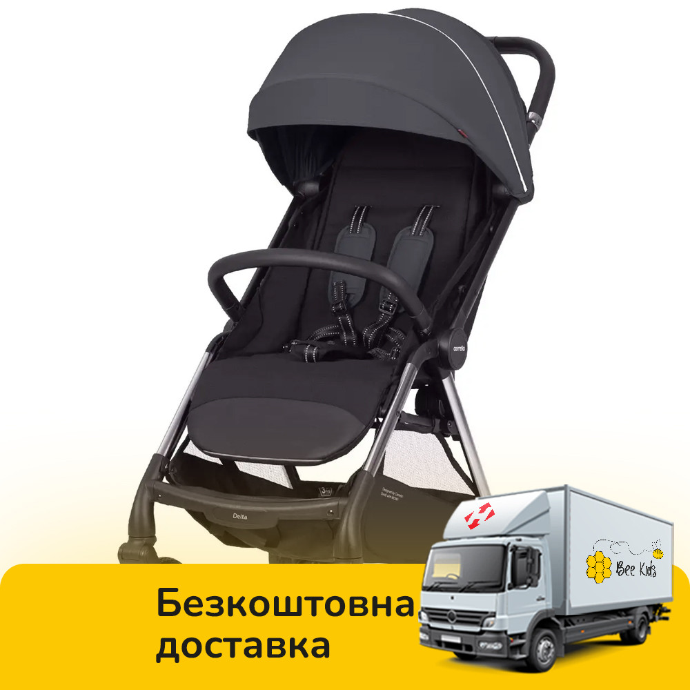 Коляска прогулянкова дитяча CARRELLO Delta CRL-5517 Lava Grey 2024 Темно-сіра, фото 1