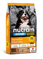 Сухой корм Nutram S3 Sound Balanced Wellness Puppy Large Breed для щенков крупных пород, с курицей и овсянкой,