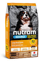 Сухой корм Nutram S3 Sound Balanced Wellness Puppy Large Breed для щенков крупных пород, с курицей и овсянкой,