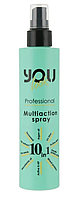 Профессиональный термозащитный спрей для волос You look Professional Multiaction Spray 10 in 1, 200 мл