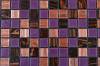Мозаика стеклянная SICH 047 в бассейн, хамам, душ поддон 32,7х32,7см