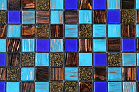 Мозаика стеклянная SICH 061 в бассейн, хамам, душ поддон 32,7х32,7см