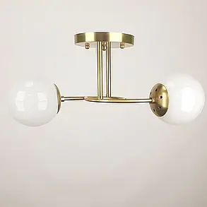 Люстра стельова на два плафони, фото 2