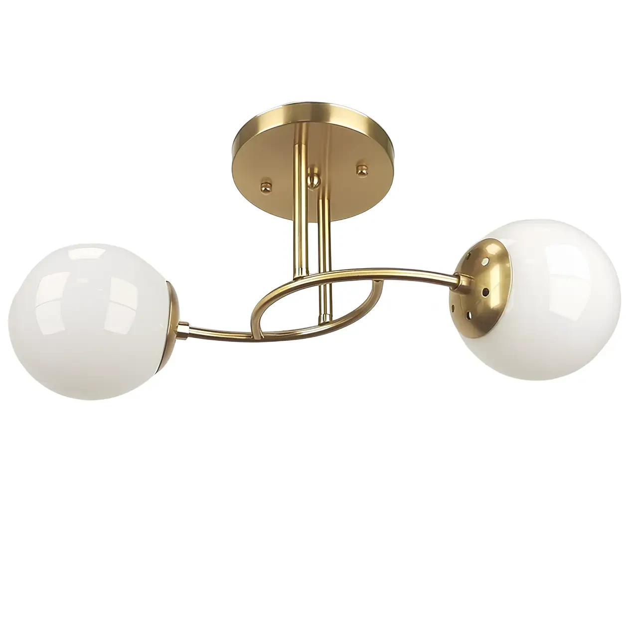 Люстра стельова на два плафони