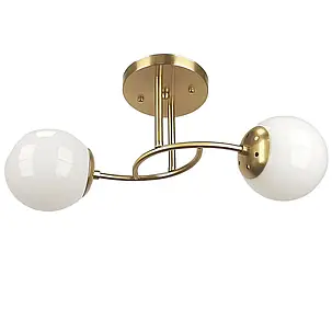 Люстра стельова на два плафони, фото 1