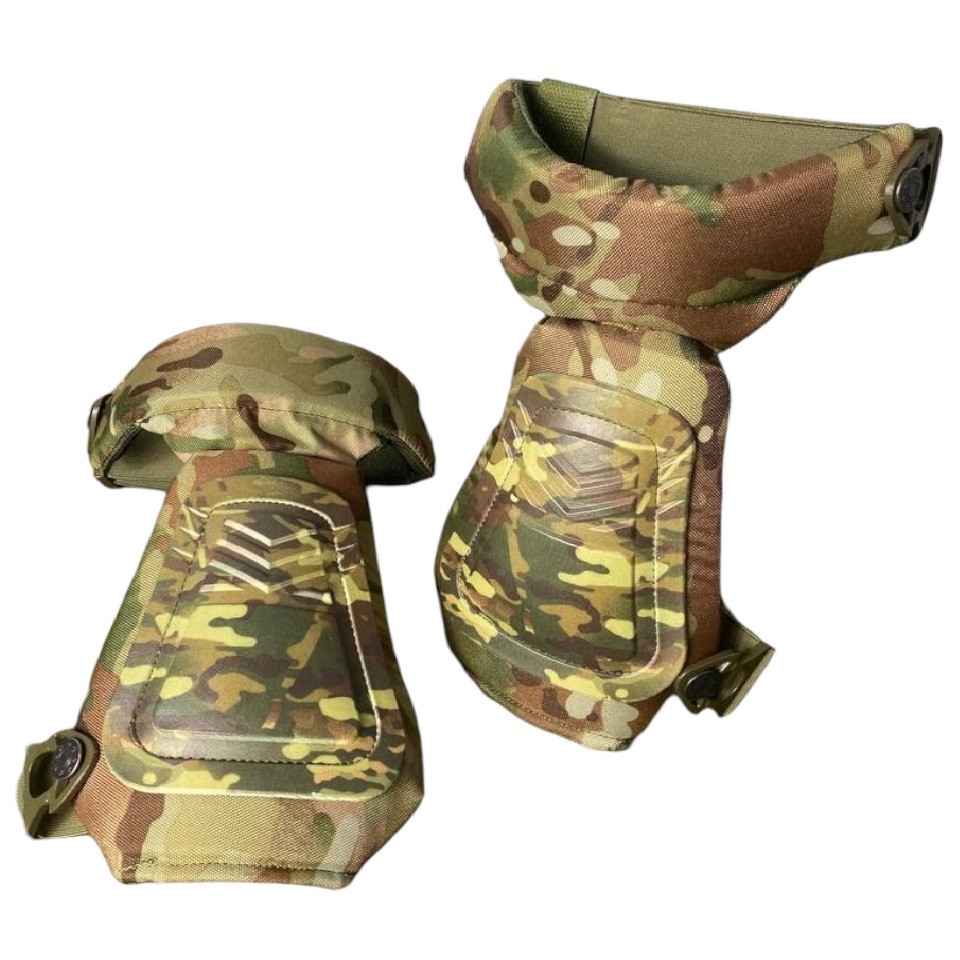 Тактичні наколінники Ranger мультикам RA8939 для захисту колін вигнута форма ПВХ універсальний розмір 300 г, фото 1