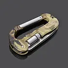 Тактичний карабін ніж Traveler Кемпінг, Альпінський Карабін, Крюк, LED ліхтарик, фото 3