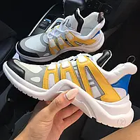 Louis Vuitton Sneakers White yellow 36