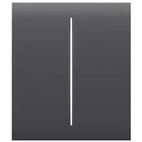 Ajax CenterButton (2-gang) [55] graphite Кнопка центральная для двухклавишного выключателя